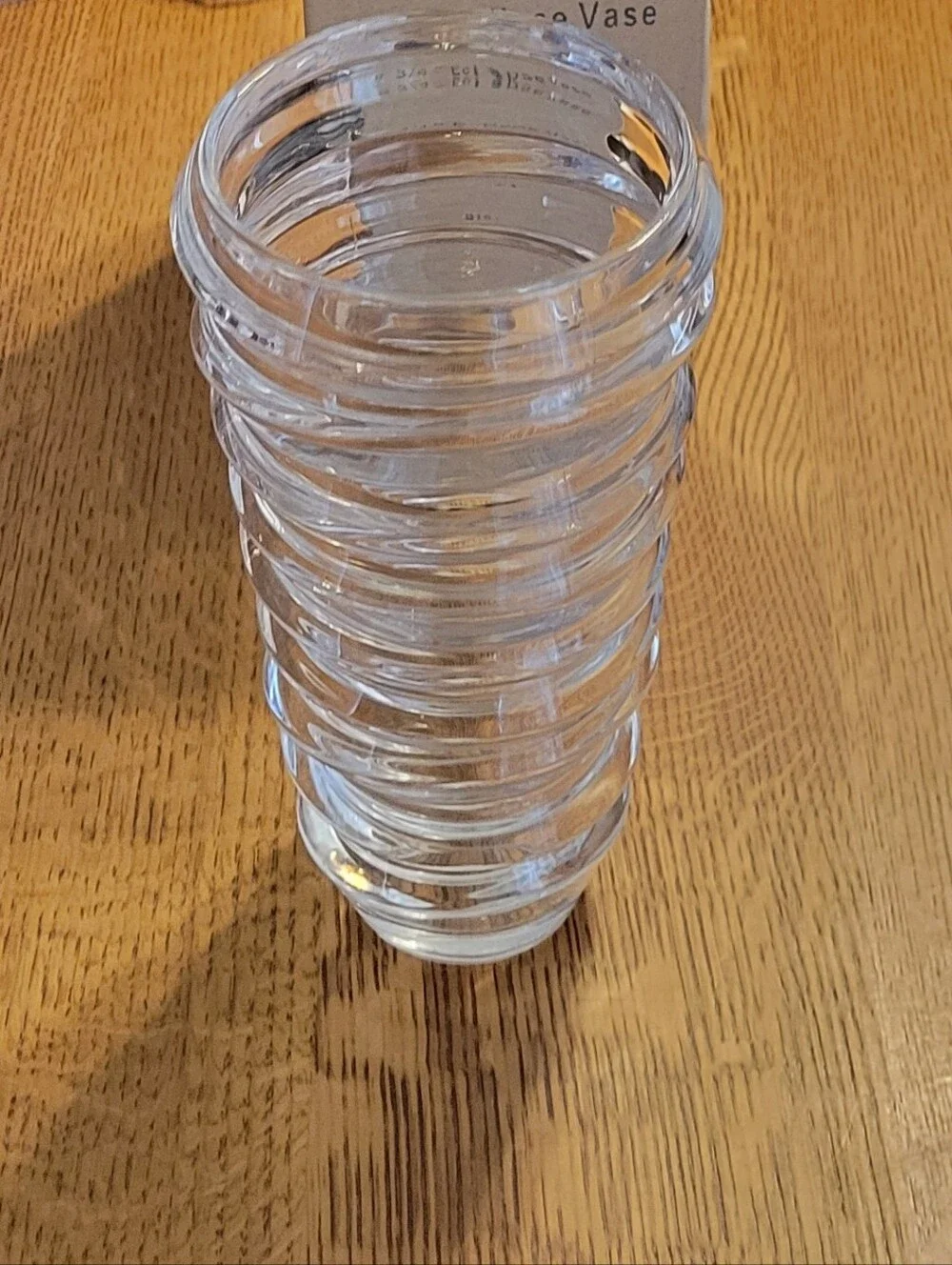 Syndicate Crystal Eclipse Floral Vase - clear